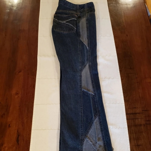 90s Vintage Patchwork Jeans - Picture 4 of 13